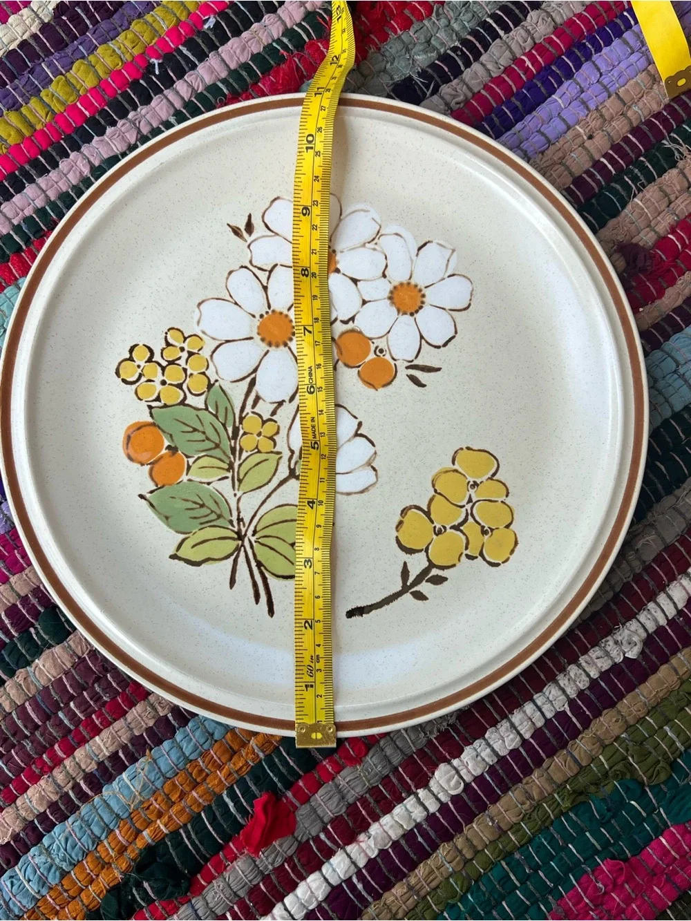 Floral Expressions Hearthside Summertime Dinner Plates Set of 2 Japan Vintage